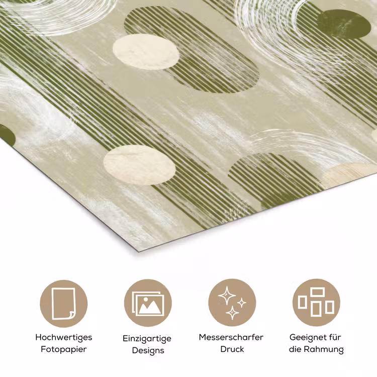 Artistiek - Modern - Groen poster papier klein 62 -tcloseup_DE