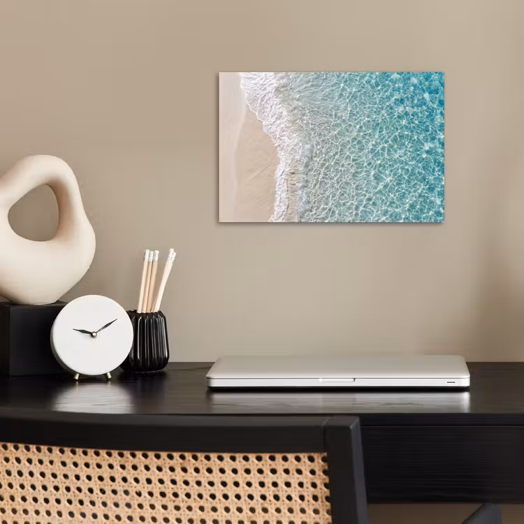 Kust - Zand - Blauw poster papier klein -sfeer1
