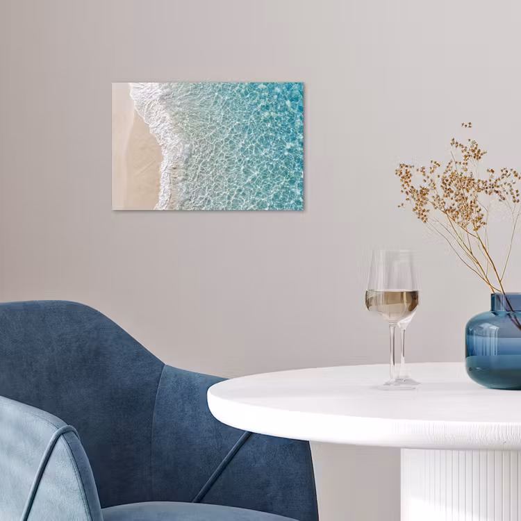 Kust - Zand - Blauw poster papier klein -sfeer3