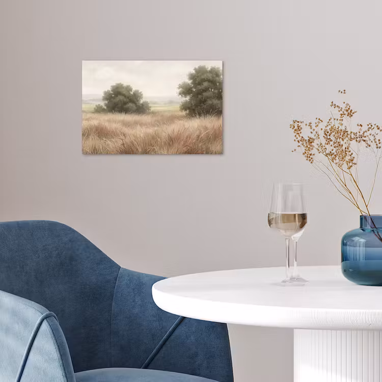 Landschap - Minimalistisch - Beige poster papier klein -sfeer3