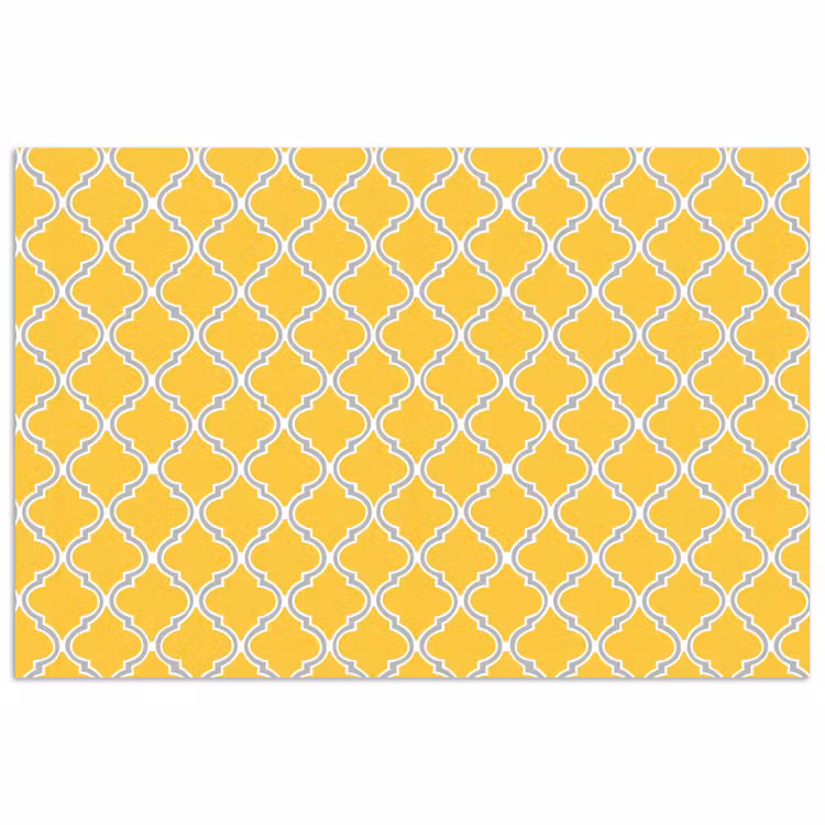 Lantaarn - Arabesk - Elegant - Geel poster papier klein 62 -3d
