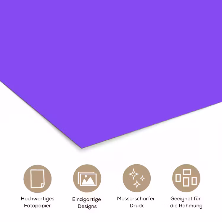 Vivid - Violet - Paars poster papier klein 62 -tcloseup_DE