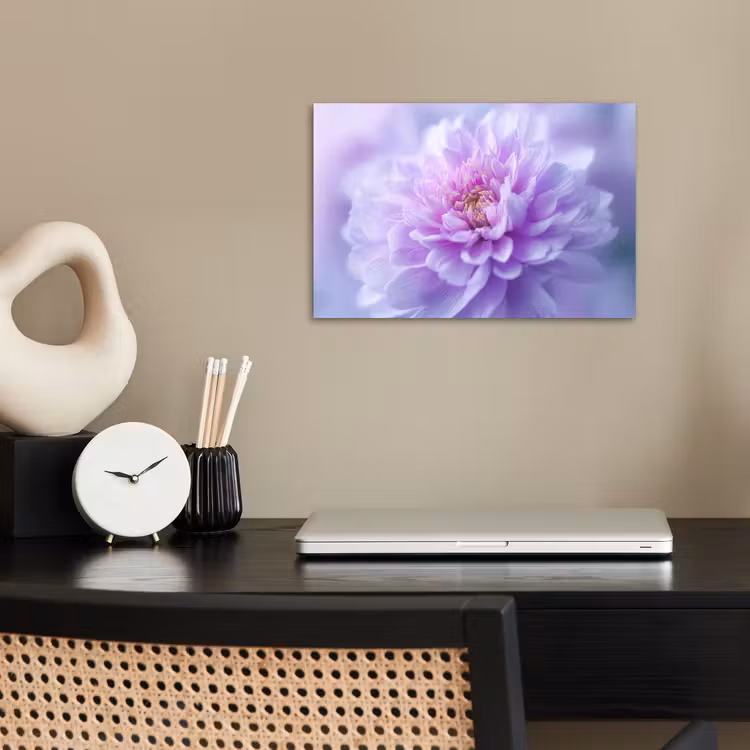 Paars - Dahlia - Dromerig poster papier klein -sfeer1