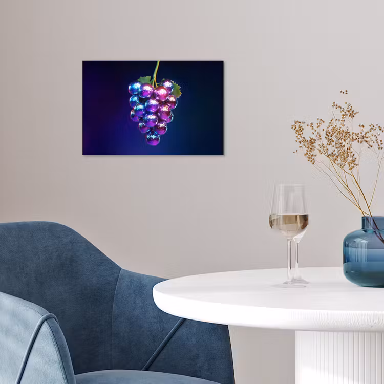 Paars - Disco - Feest - Druif poster papier klein -sfeer3
