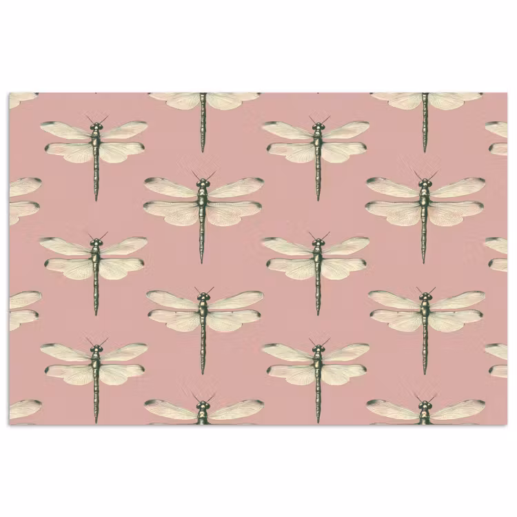 Lillibellen - Patroon - Roze poster papier klein 62 -3d