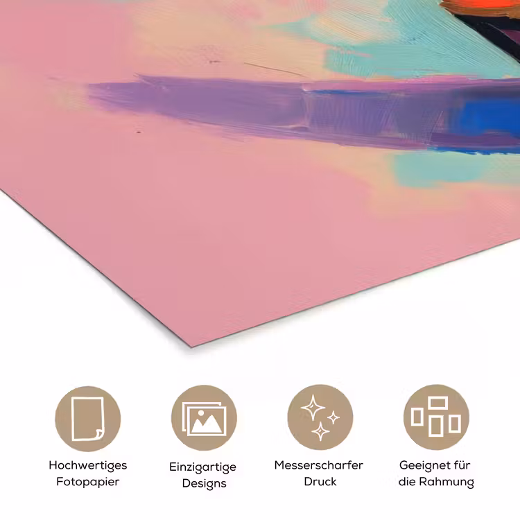 Lippenstift - Rood - Penseelstreken poster papier klein -tcloseup_DE