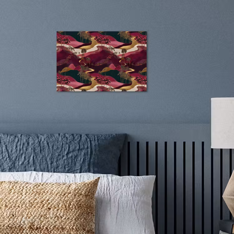 Magisch - Palmbomen - Goud poster papier klein 62 -sfeer2