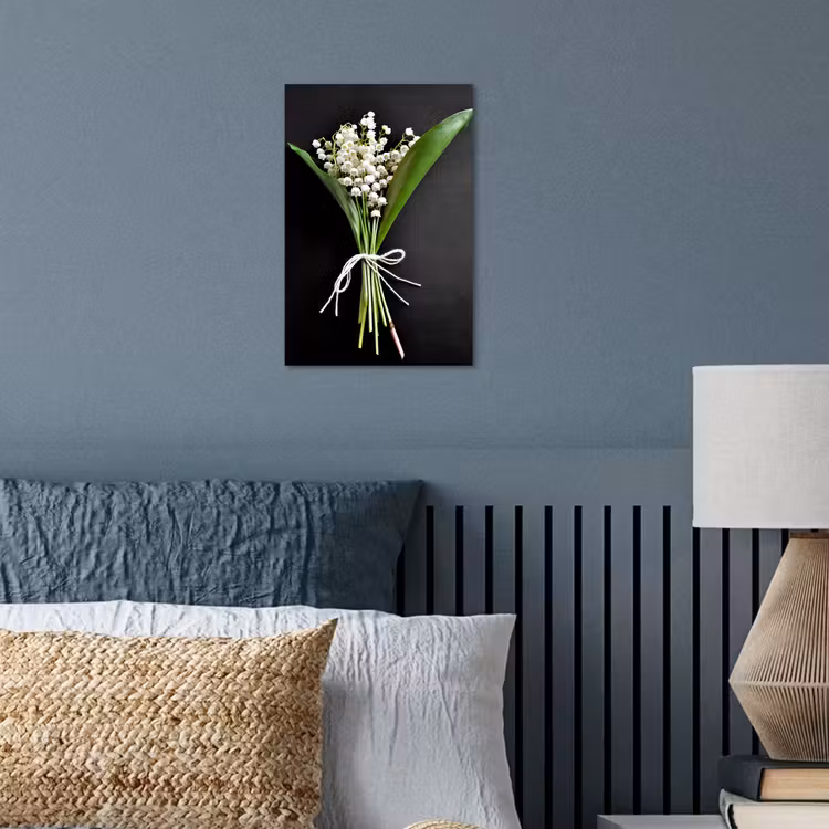 Lelietjes van dalen - Bloemen - Stilleven - Flora poster papier klein -sfeer2