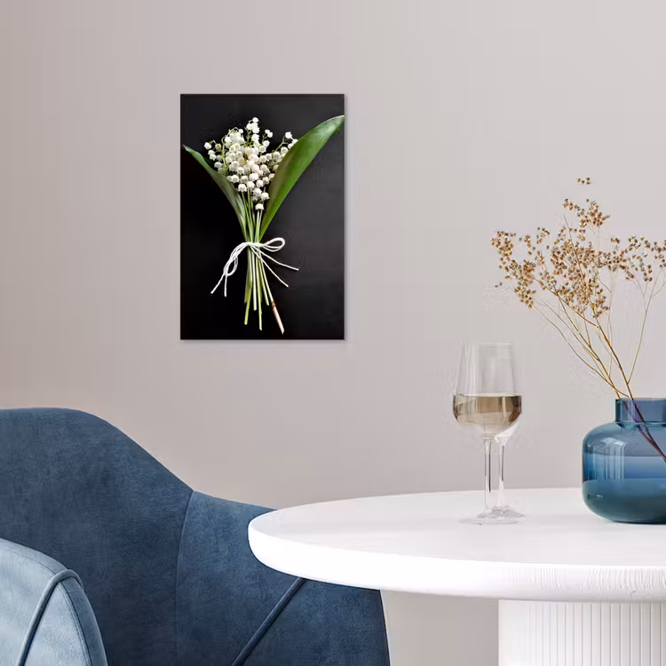 Lelietjes van dalen - Bloemen - Stilleven - Flora poster papier klein -sfeer3