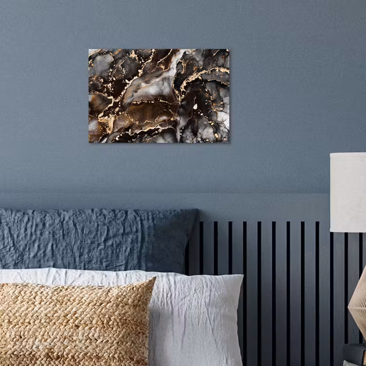 Marmer - Goud - Glitter - Luxe poster papier klein -sfeer2