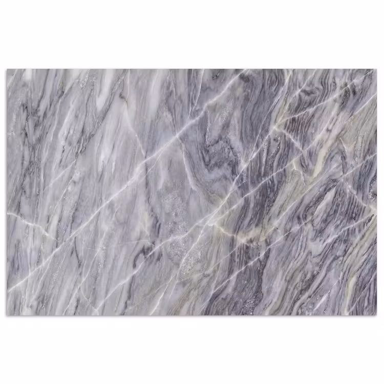 Marmer - Ader - Patroon - Abstract - Grijs poster papier klein -3d