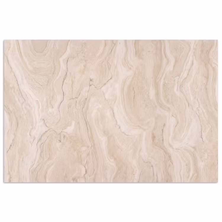 Marmer - Patroon - Beige - Steen - Abstract poster papier klein -3d