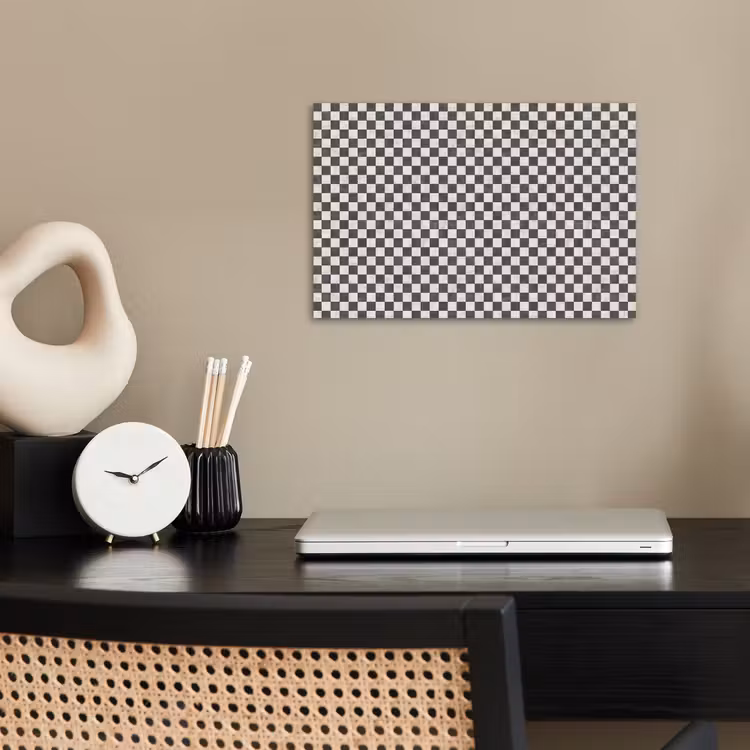 Marmer - Patroon - Grijs poster papier klein 62 -sfeer1