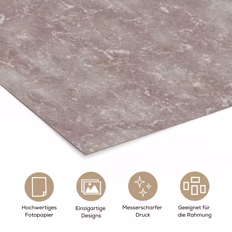 Marmer - Patroon - Mauve poster papier klein 62 -tcloseup_DE