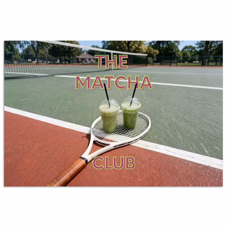Matcha Club - Tennis - Matcha poster papier klein -3d