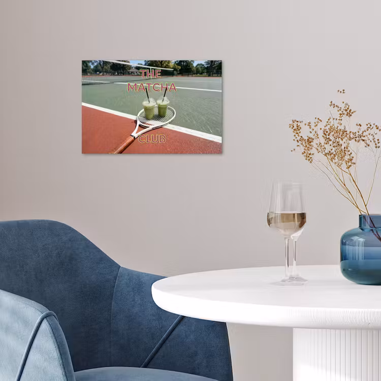 Matcha Club - Tennis - Matcha poster papier klein -sfeer3