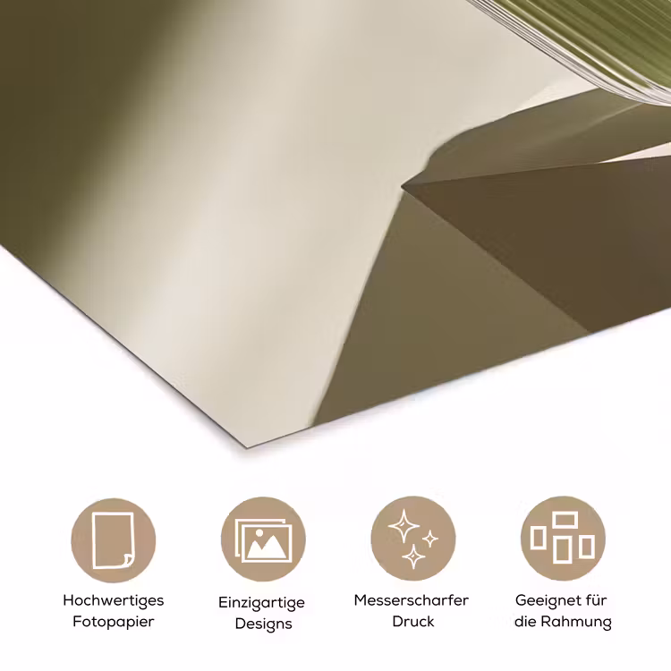 Matcha - Glas - Groen - Minimalistisch poster papier klein -tcloseup_DE