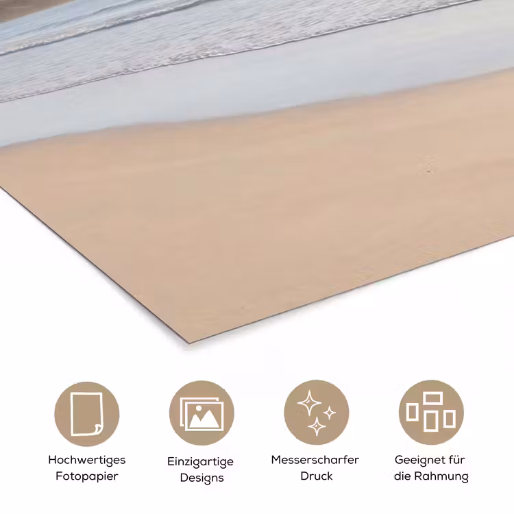 Zee - Zon - Zand poster papier klein -tcloseup_DE