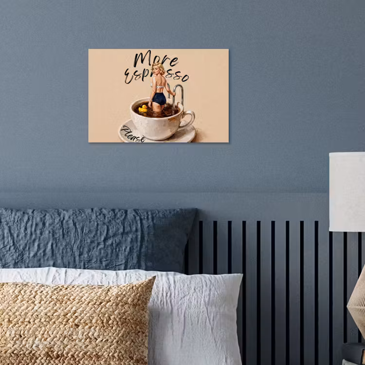 More espresso - Koffie - Eend poster papier klein -sfeer2