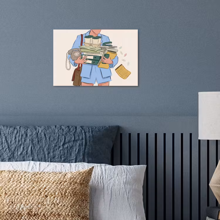 Mens - Kantoorartikelen - Werk - Modern poster papier klein -sfeer2