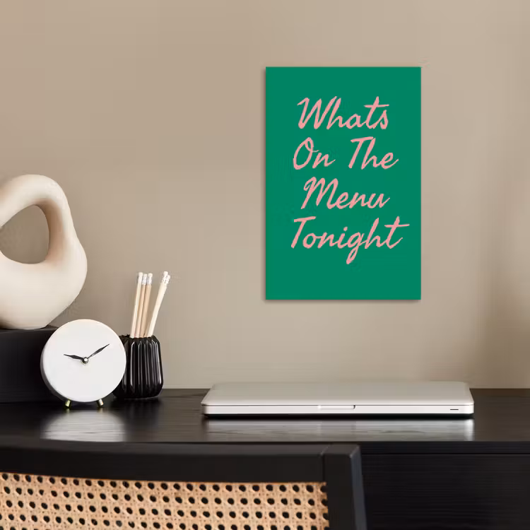 Menu - Quote - Roze poster papier klein -sfeer1