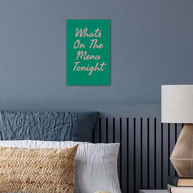 Menu - Quote - Roze poster papier klein -sfeer2