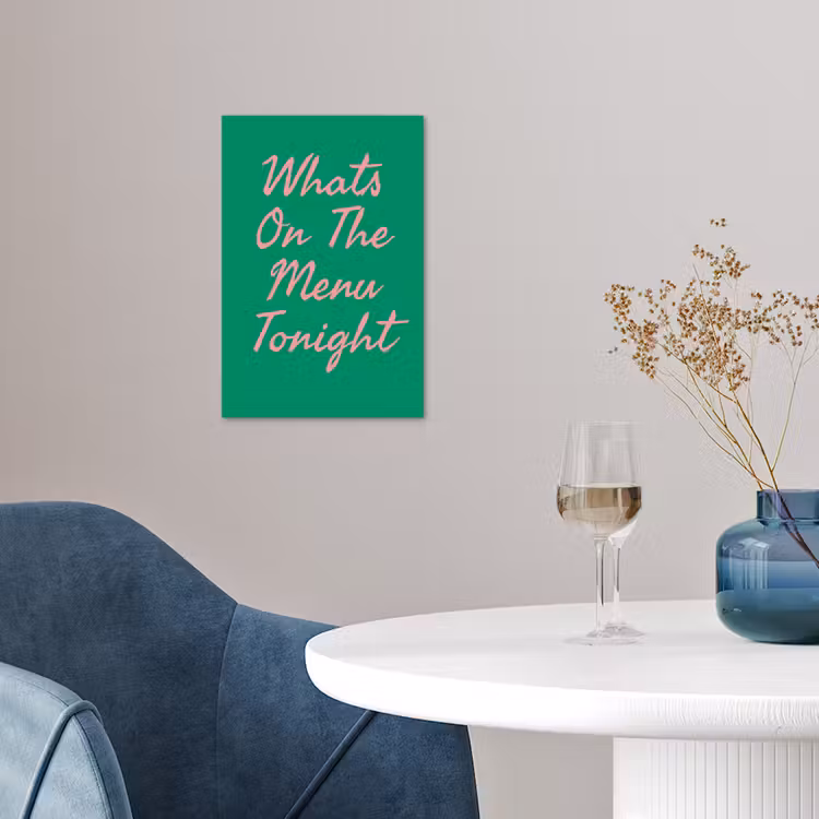 Menu - Quote - Roze poster papier klein -sfeer3