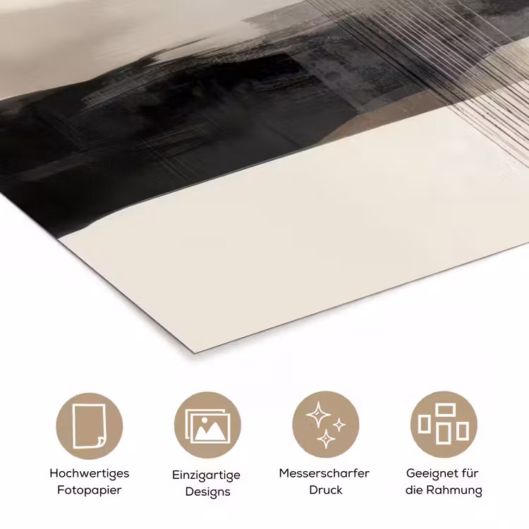 Minimalistisch - Landschap - Dimensie poster papier klein -tcloseup_DE