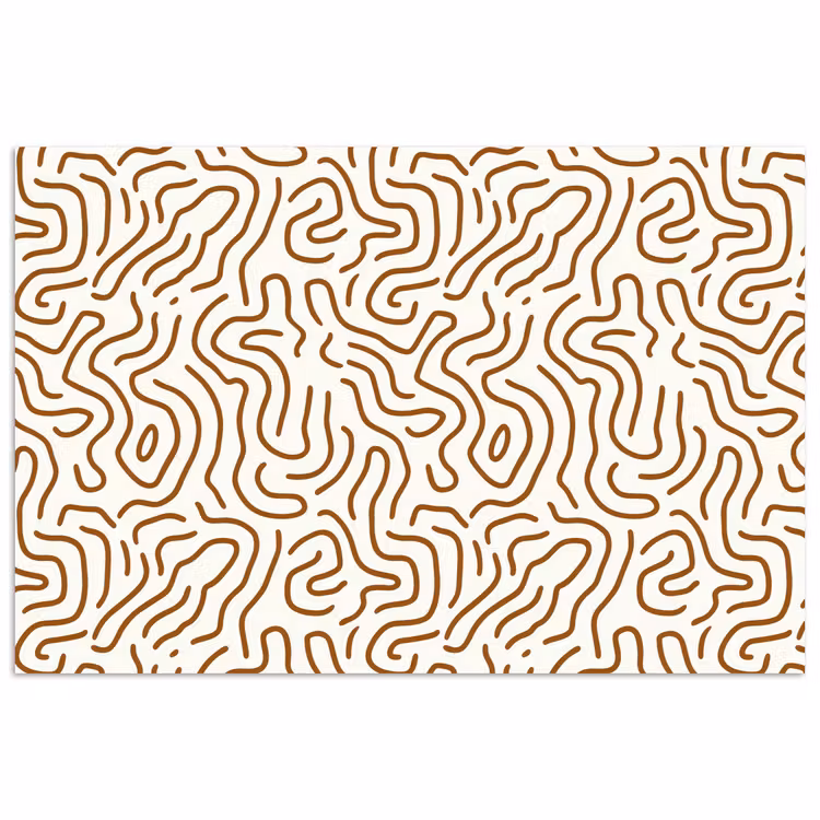 Minimalistisch - Patroon - Terracotta poster papier klein 62 -3d