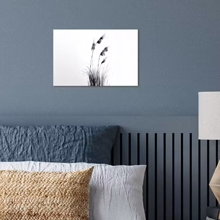 Minimalistisch - Stelen - Wit poster papier klein -sfeer2