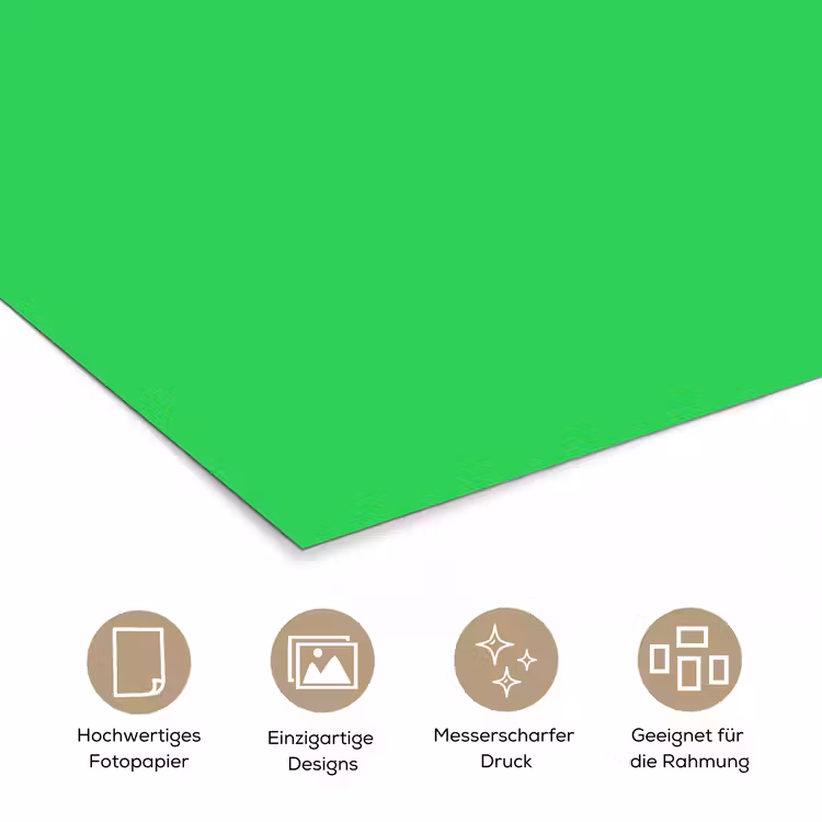 Mint - Green - Groen poster papier klein 62 -tcloseup_DE