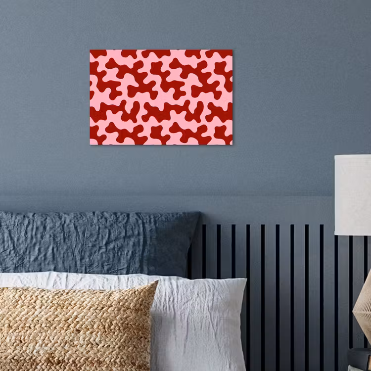 Modern - Abstract - Rood poster papier klein 62 -sfeer2