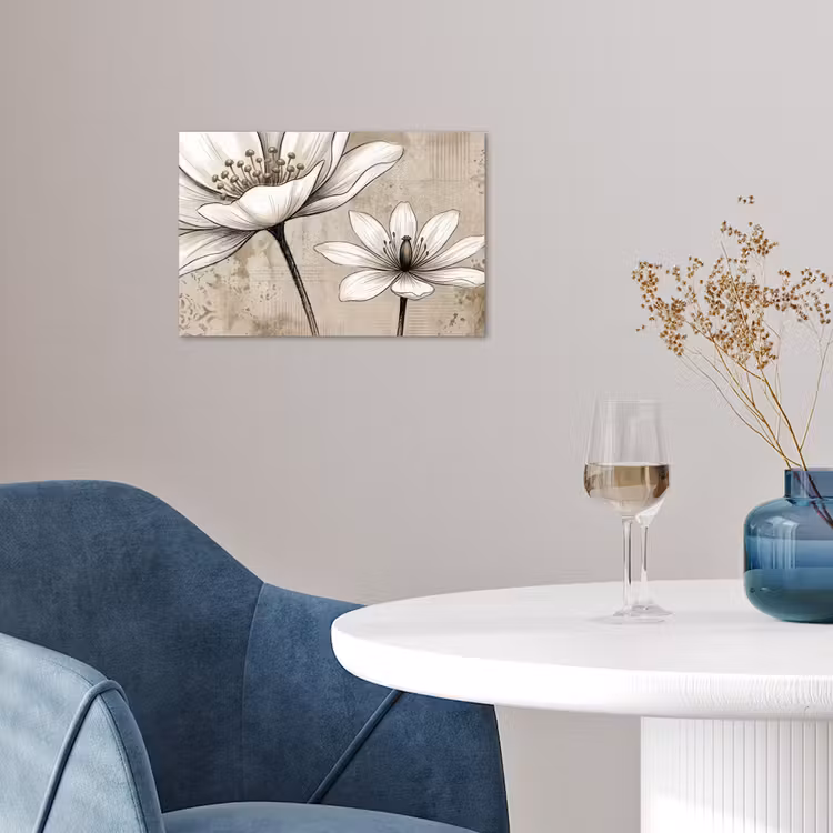 Modern - Design - Wit poster papier klein -sfeer3
