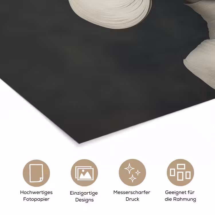 Modern - Vrouw - Hoed poster papier klein -tcloseup_DE