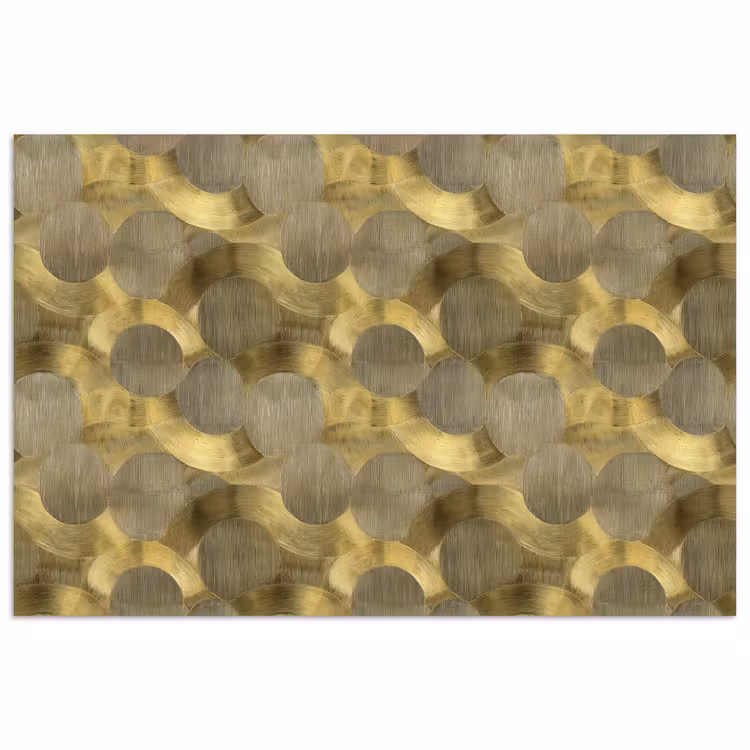 Modern - Geometrisch - Goud poster papier klein 62 -3d