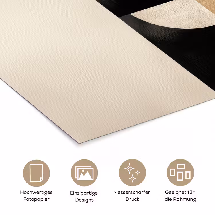Modern - Vierkant - Vormen poster papier klein -tcloseup_DE