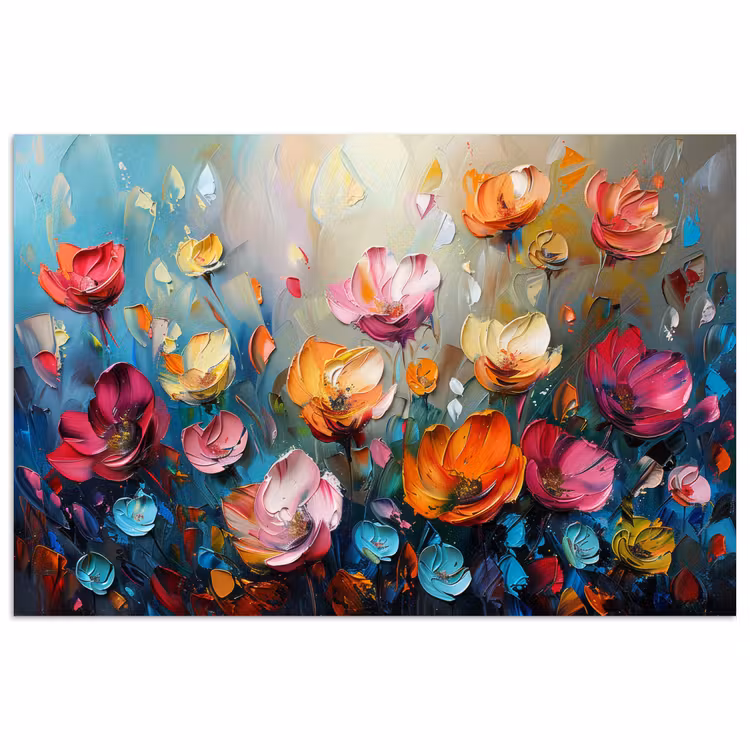 Klaprozen - Bloemen - Kunst - Botanisch poster papier klein -3d
