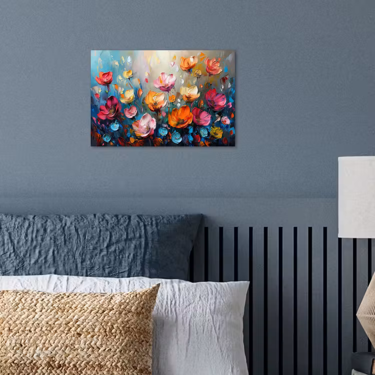 Klaprozen - Bloemen - Kunst - Botanisch poster papier klein -sfeer2