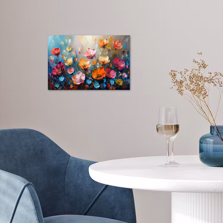Klaprozen - Bloemen - Kunst - Botanisch poster papier klein -sfeer3