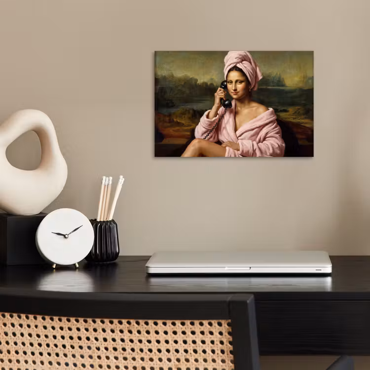 Mona - Klassiek - Roze poster papier klein -sfeer1