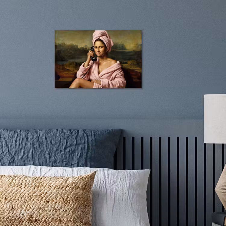 Mona - Klassiek - Roze poster papier klein -sfeer2