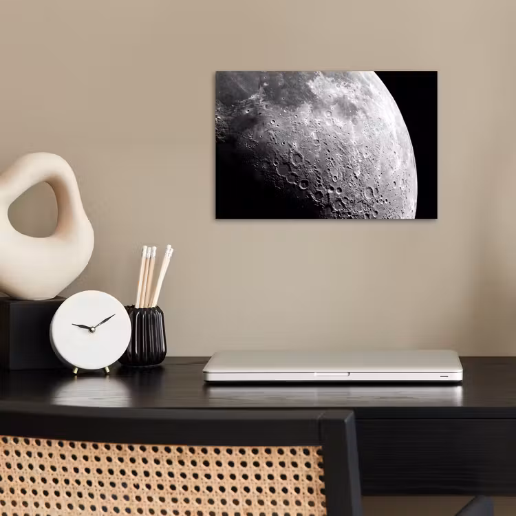 Poster - Mond – Krater – Weltraum - Maan - Kraters - Ruimte poster papier klein
