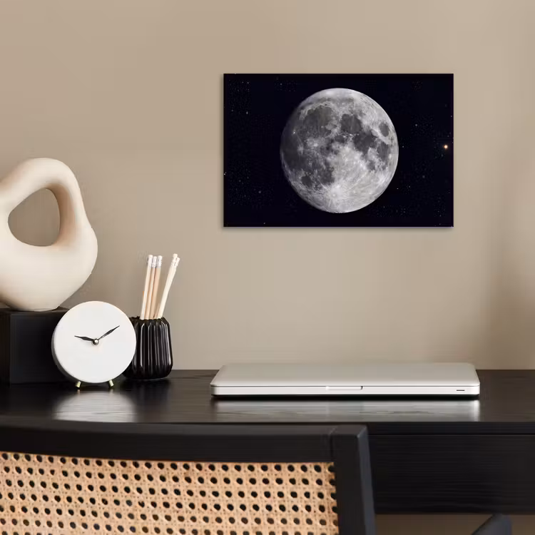 Poster - Mond – Sterne – Weltraum - Maan - Sterren - Ruimte poster papier klein