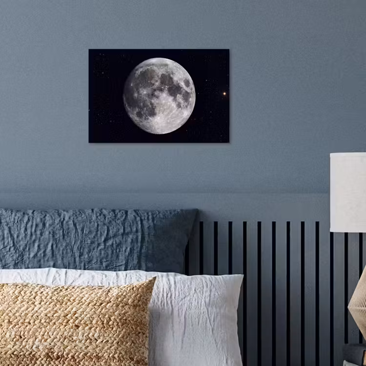 Poster - Mond – Sterne – Weltraum - Maan - Sterren - Ruimte poster papier klein
