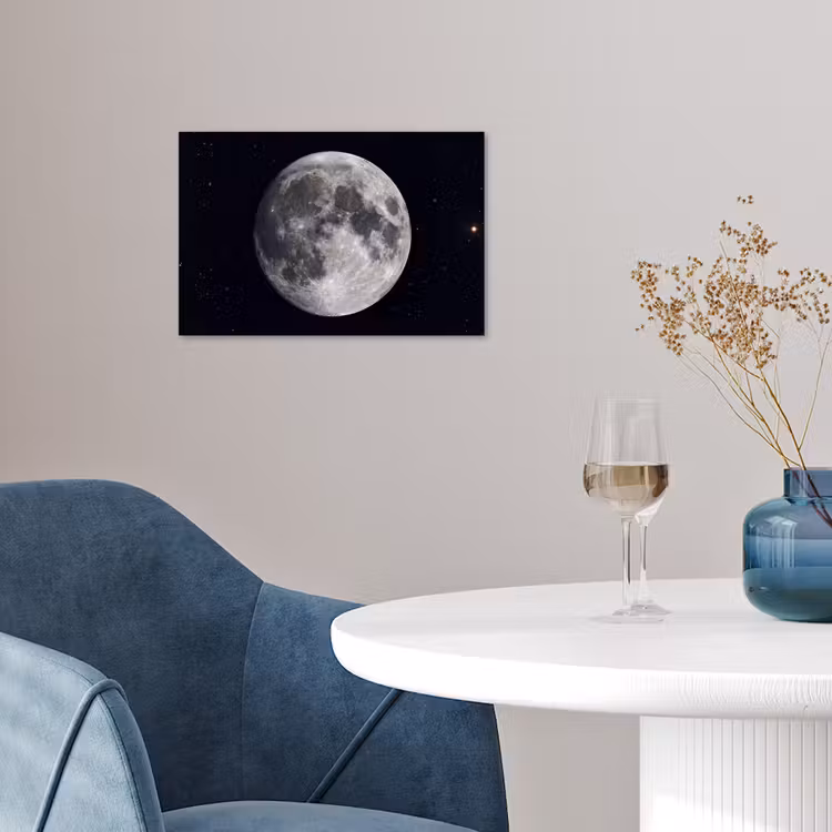 Poster - Mond – Sterne – Weltraum - Maan - Sterren - Ruimte poster papier klein