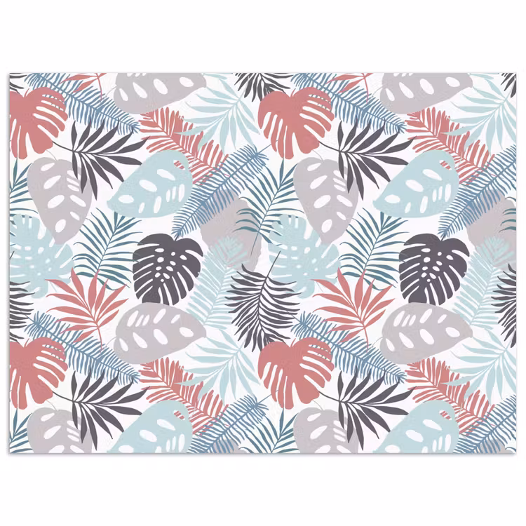 Monstera - Pastel - Bladeren - Tropical poster papier klein -3d
