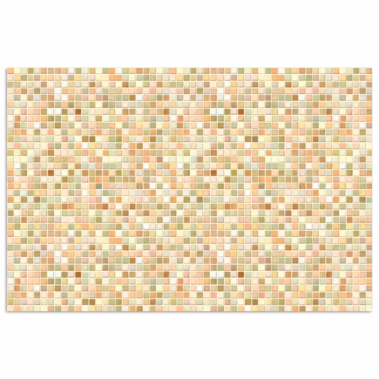 Mozaïek - Patroon - Terracotta poster papier klein 62 -3d