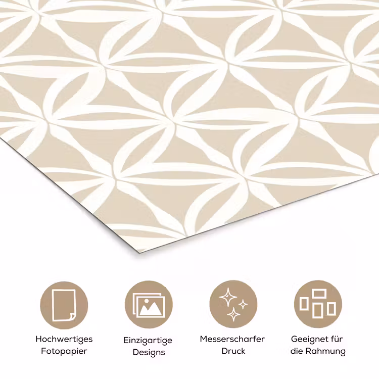 Motief - Modern - Beige poster papier klein 62 -tcloseup_DE