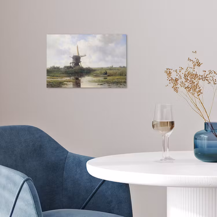 Molen - Willem Roelofs - Oude meesters - Kunst poster papier klein -sfeer3