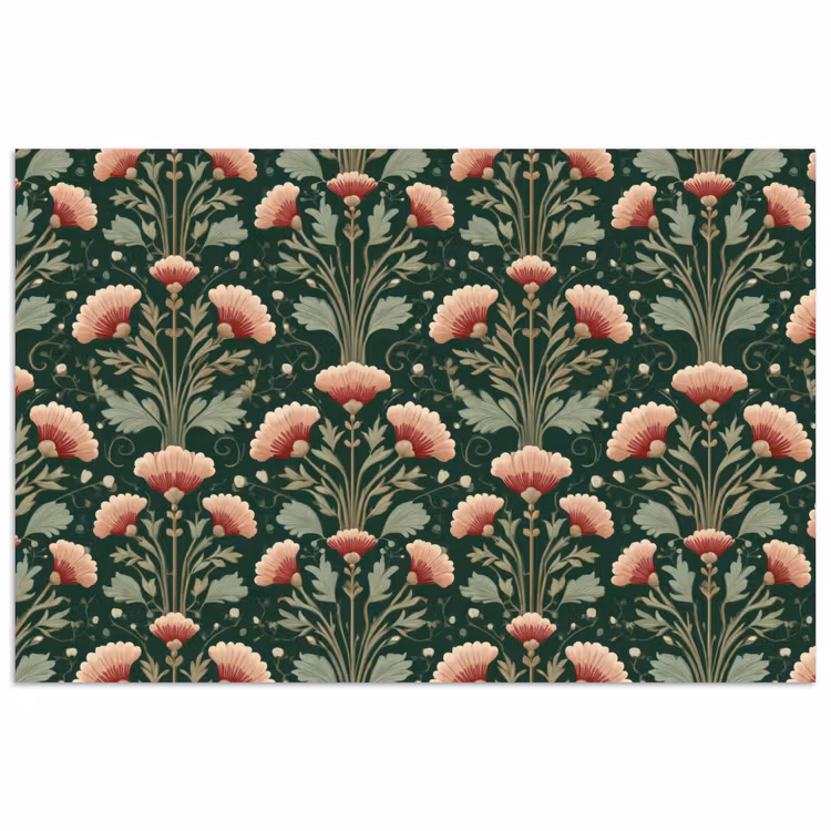 Patroon - Botanisch - Kleurrijk poster papier klein 62 -3d